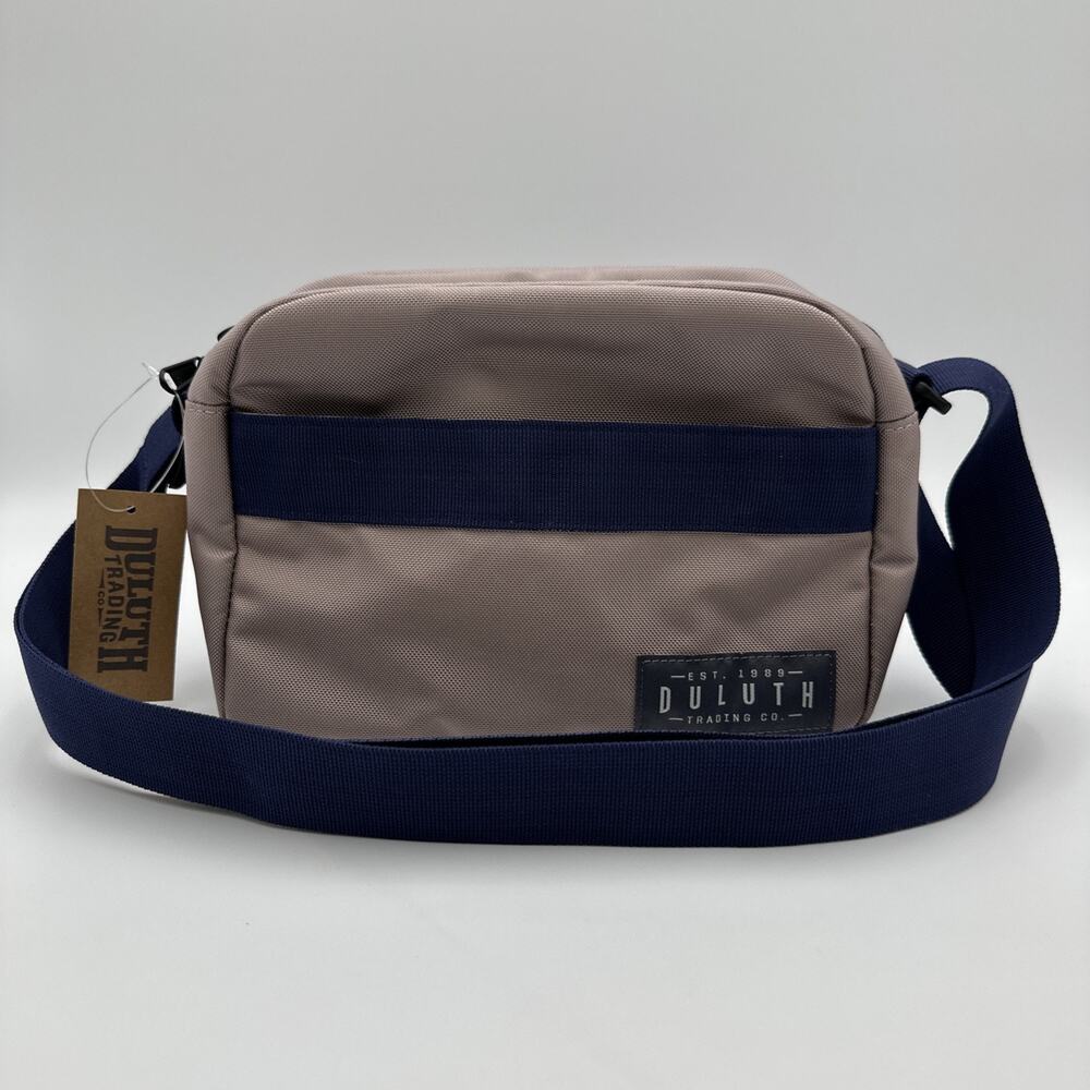 NWT Duluth Trading Co Crossbody Bag Purple Blue Nylon Adjustable Strap Purse